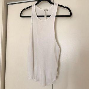 Free People Ribbed High Neck Tank